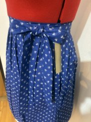 Zavinovací sukně skládaná - modrotisk 4