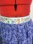Sukně do folklorní gumy s jemným barevným vzorem - modrotisk 3
