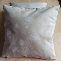 Povlak na polštář - pampelišky na béžovém podkladu