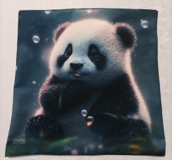 Povlak na polštář z panelu - panda