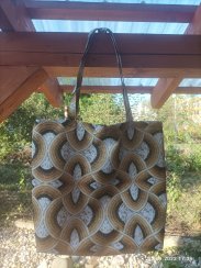 Nákupní taška na rameno - ornamenty