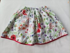 Dětská sukně - vlčí máky