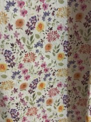 Zavinovací sukně skládaná - barevné kvítečka