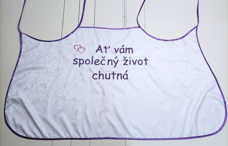 Bryndák pro novomanžele - fialová