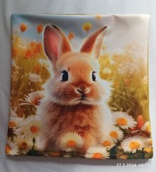 Povlak na polštář z panelu - zajíc 2